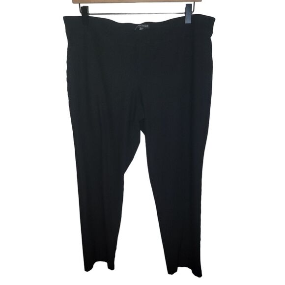 Eileen Fisher black tapper ankle pants size Large - Picture 1 of 4